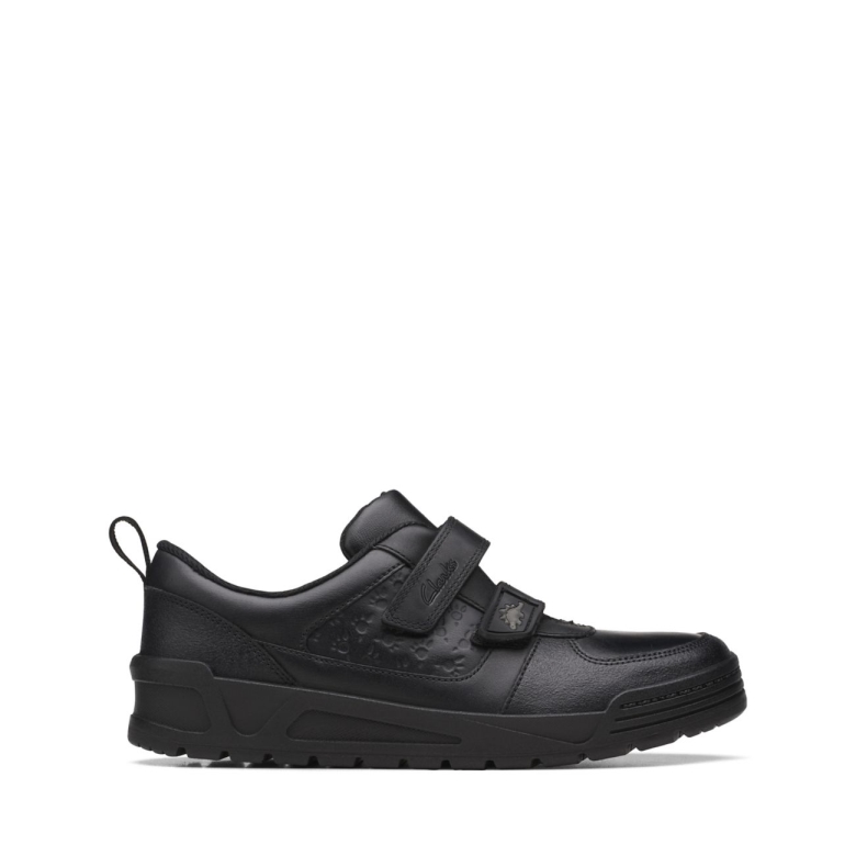 Palmer Steggy älteres Schwarzes Leder Clarks Schwarzes Leder