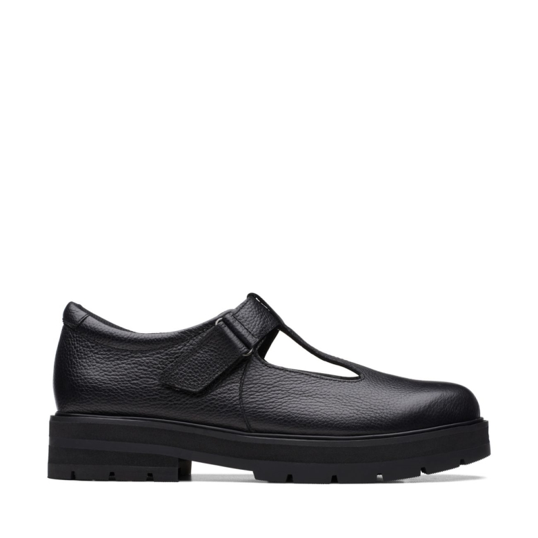 Prag Brill Jugend Schwarzes Leder Clarks Schwarzes Leder