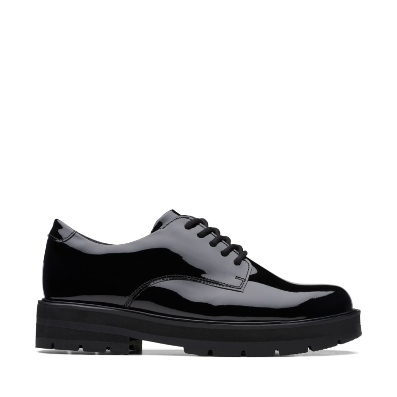 Prag Spitze Jugend Schwarz Lack Schwarz Lack Clarks