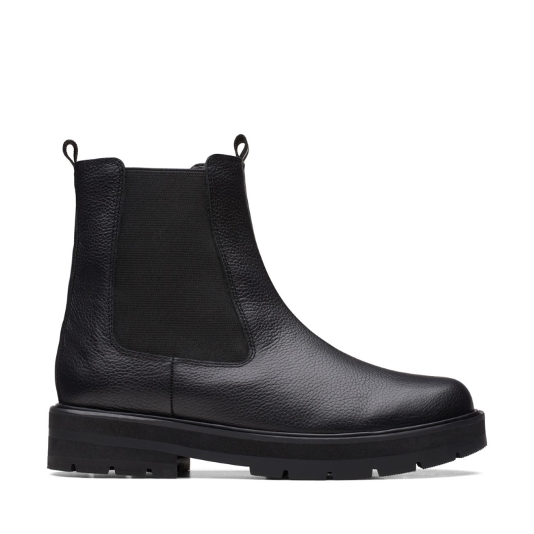 Prag Meer Jugend Schwarzes Leder Schwarzes Leder Clarks