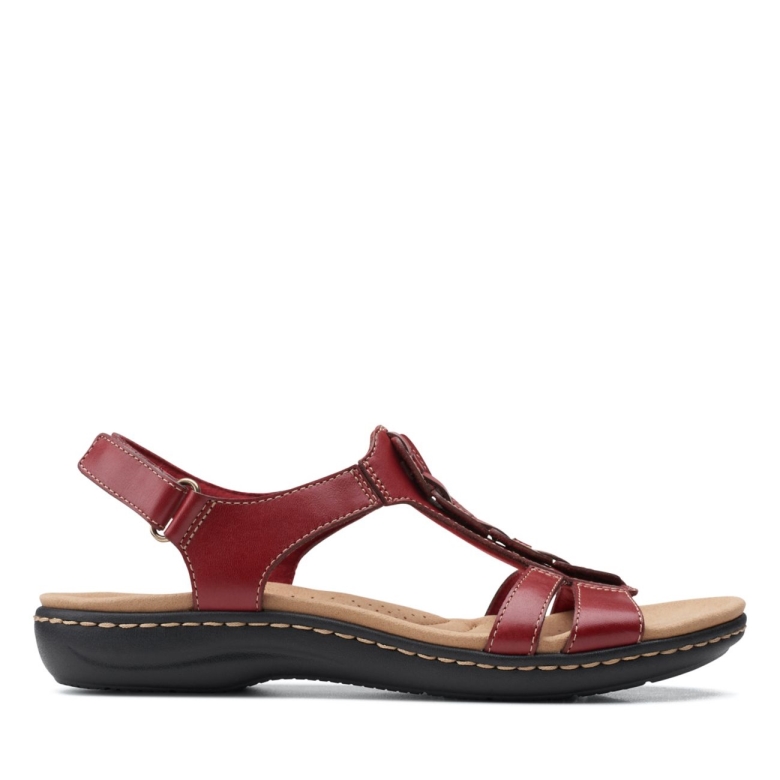 Rotes Leder Clarks Laurieann Kay Rotes Leder