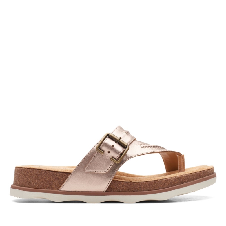 Leder In Roségold Clarks Brynn Madi Leder In Roségold