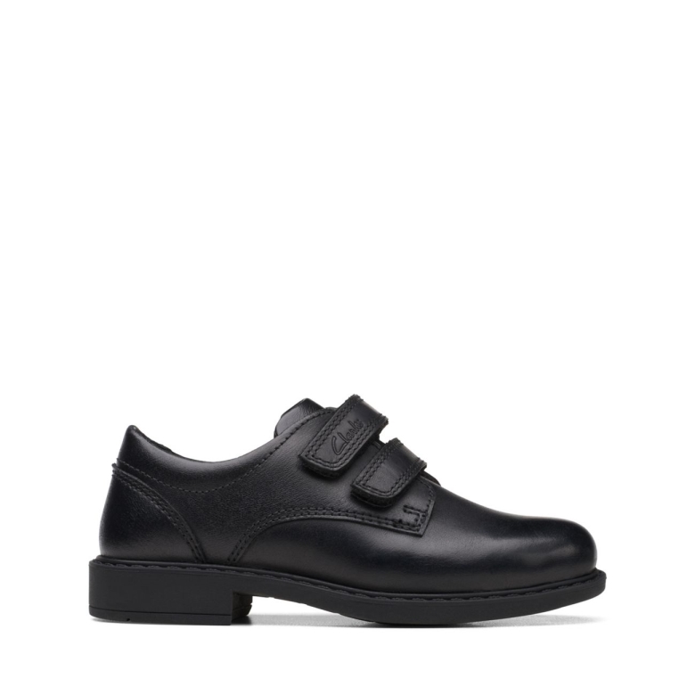 Scala Pace Kid Schwarzes Leder Schwarzes Leder Clarks