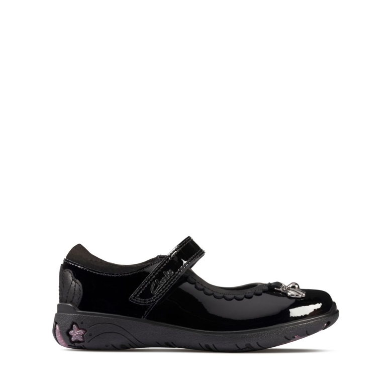 Sea Shimmer Kleinkinder Lack Schwarz Clarks Lack Schwarz