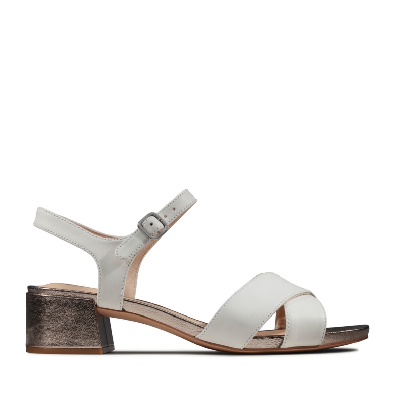 Transparente 35-riemen-weiß-kombi Clarks-weiß-kombi