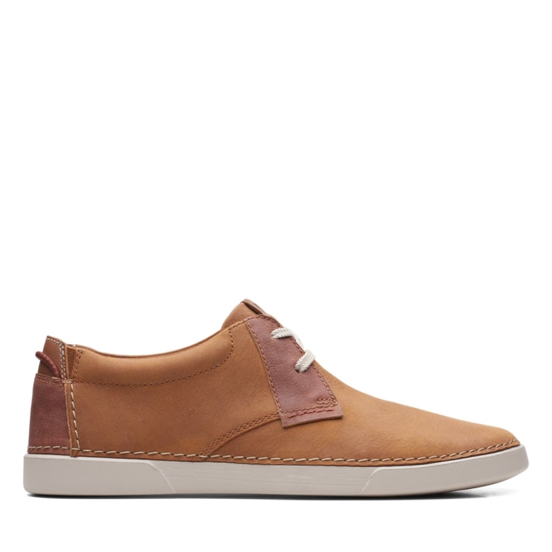 Hellbraunes Leder Clarks Gereld Low Hellbraunes Leder