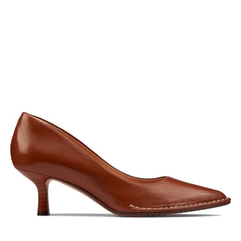 Hellbraunes Leder Clarks Thorna 55 Hellbraunes Leder