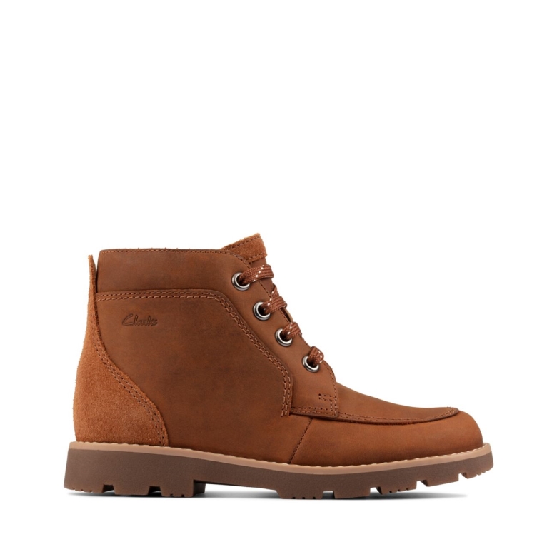Hellbraunes Leder Mit Melierter Spitze Kid Hellbraunes Leder Clarks
