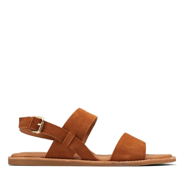 Braunes Wildleder Clarks Karsea Riemen Braunes Wildleder