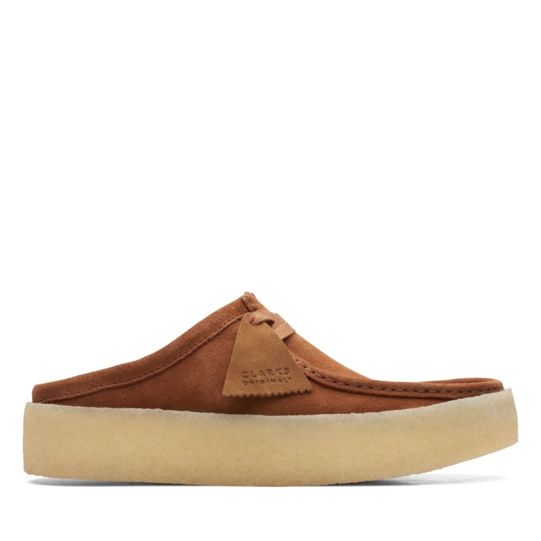 Braunes Wildleder Clarks Wallabee Cup Lo Braunes Wildleder