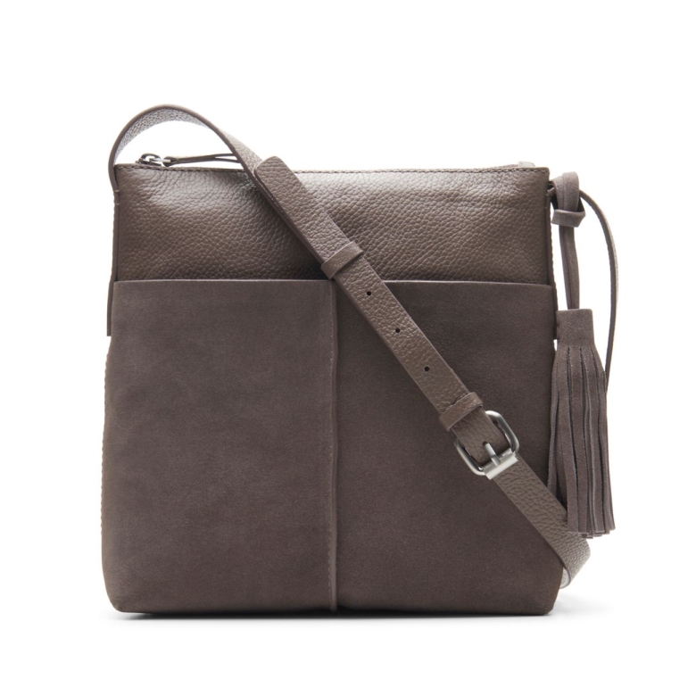 Taupefarbenes Wildleder Clarks Topsham Lily Taupefarbenes Wildleder