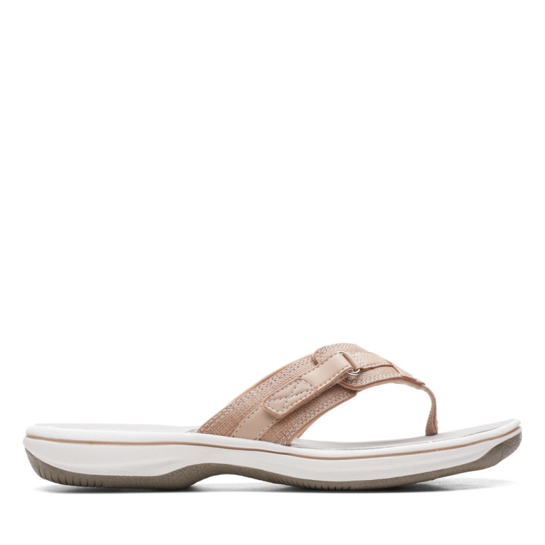 Taupe-synthetik Clarks Breeze Sea Taupe-synthetik
