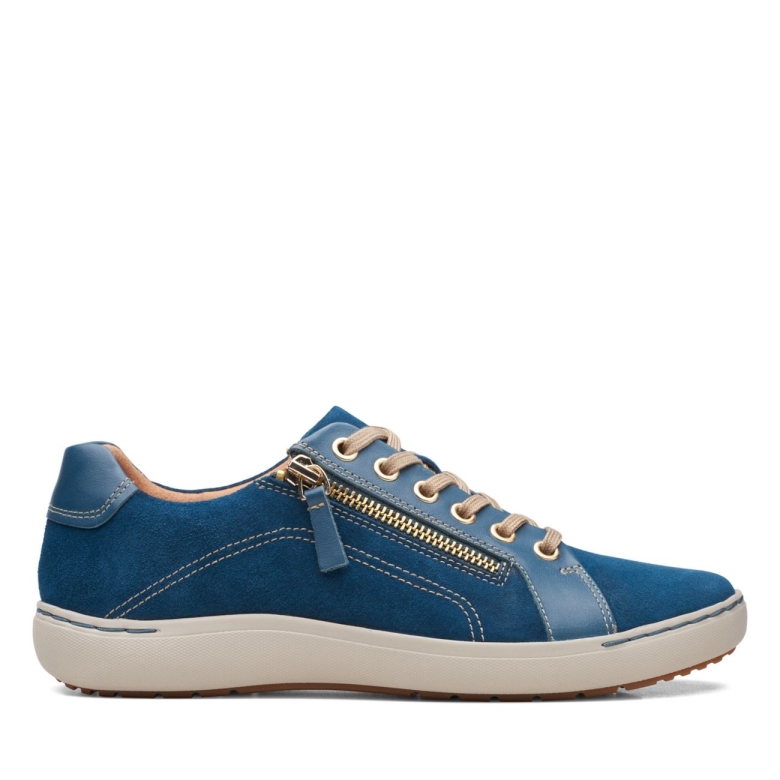 Blaugrüne Nalle-spitze Blaugrüne Clarks