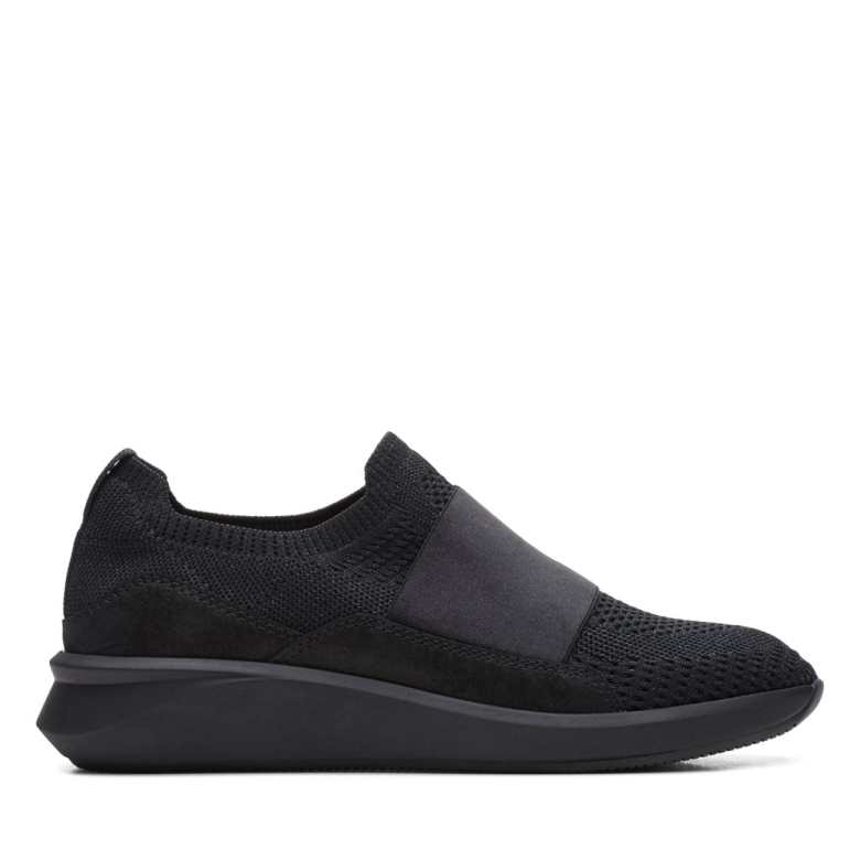 Un Rio Strickt Schwarze Kombination Clarks