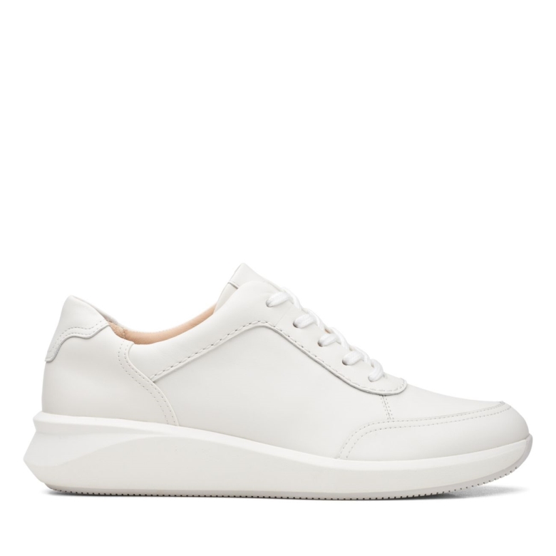 Un Rio Mix Aus Weißem Leder Aus Weißem Leder Clarks