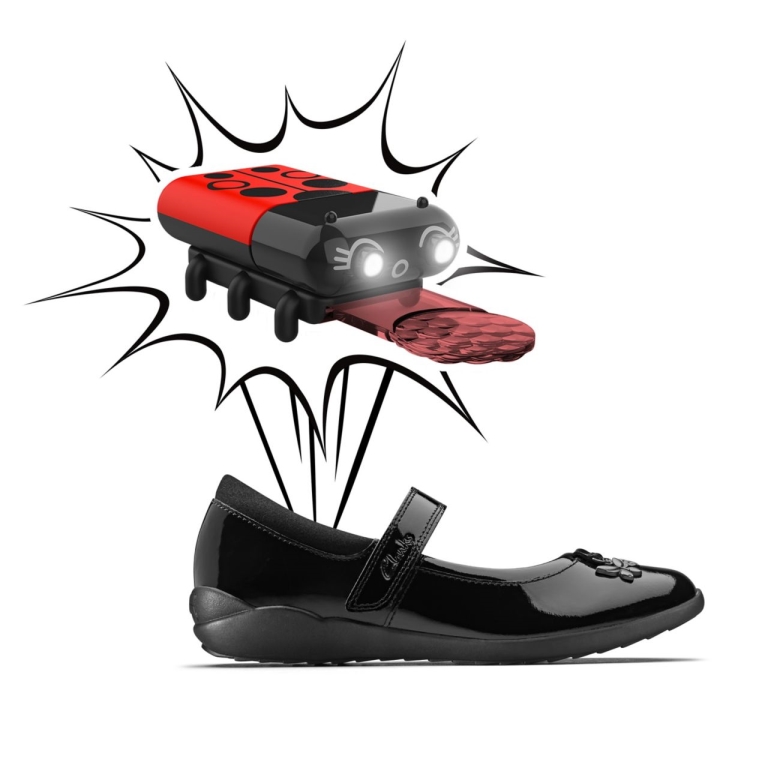 Lebendiger Trail Kid Schwarzes Lackleder Schwarzes Lackleder Clarks