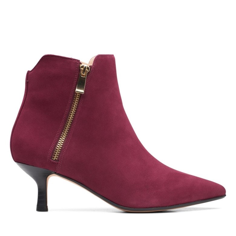 Violett 55 Reißverschluss Merlot Wildleder Merlot Wildleder Clarks