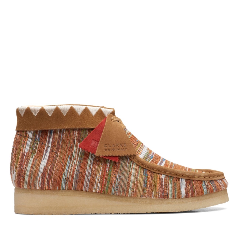 Wallabee Boot Ingwer Stoff Clarks Ingwer Stoff