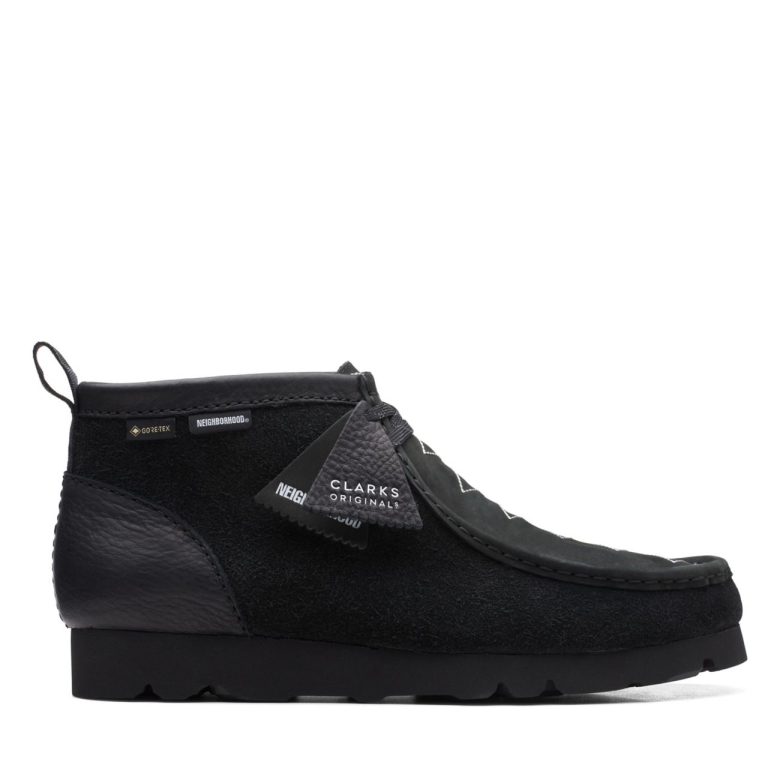 Wallabee Boot Gore-tex Schwarze Kombi Wildleder Schwarze Kombi Wildleder Clarks