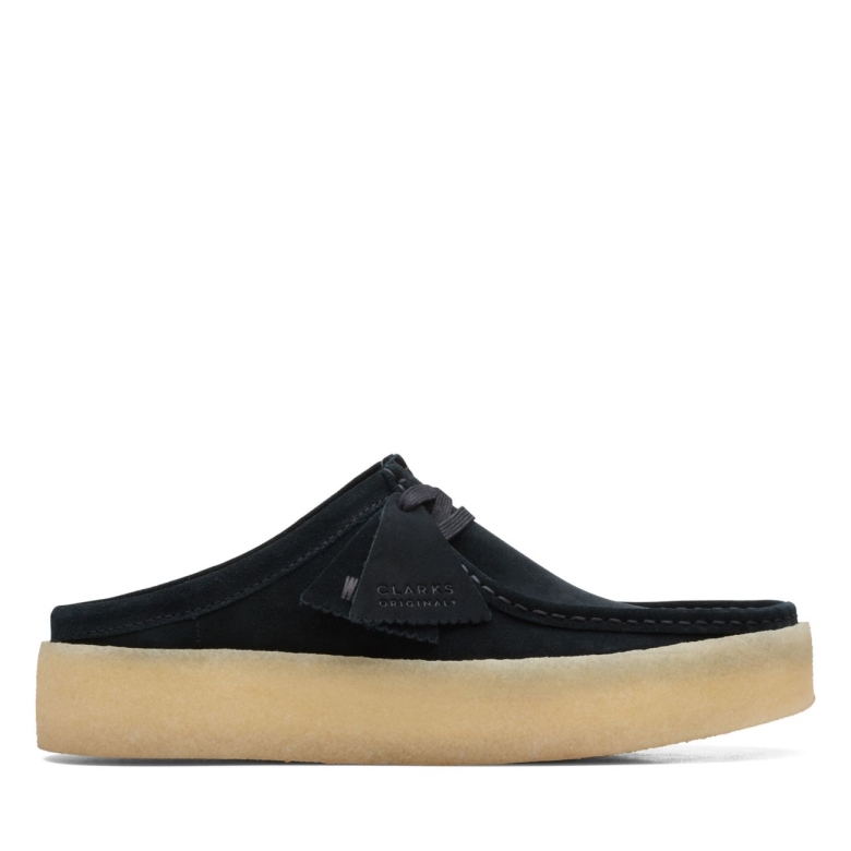 Wallabee Cup Lo Schwarzes Wildleder Clarks Schwarzes Wildleder
