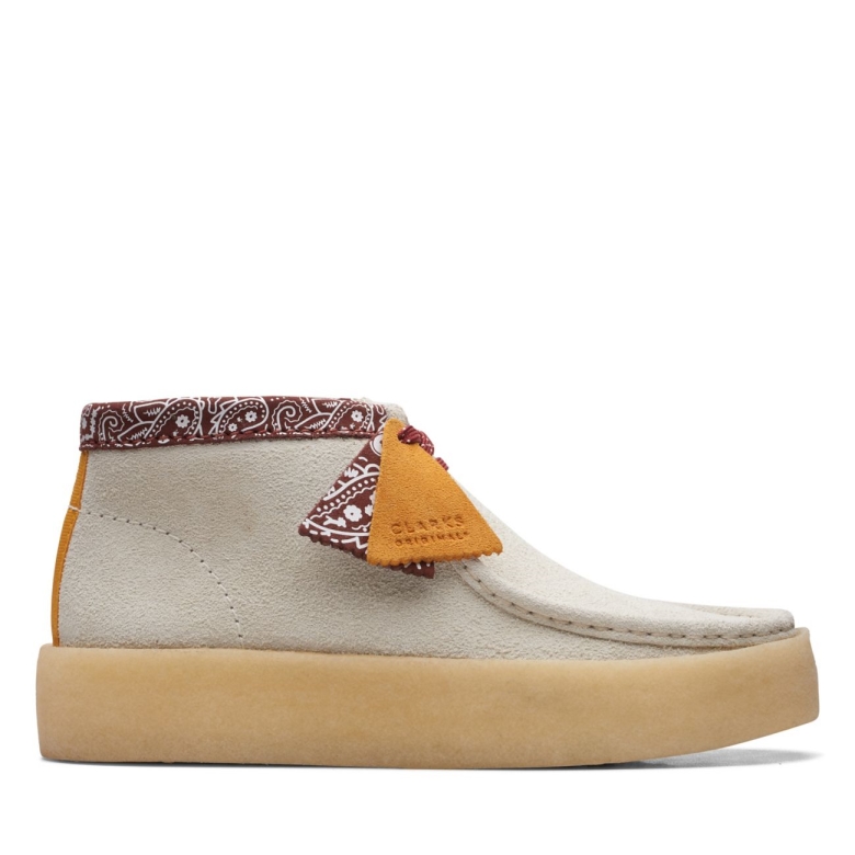 Weißes Interesse Clarks Wallabee Cup Bt Weißes Interesse