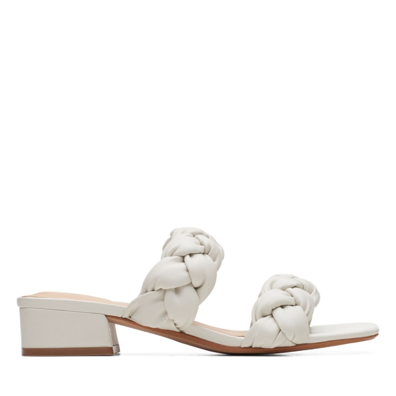 Weißes Leder Clarks Seren25 Geflecht