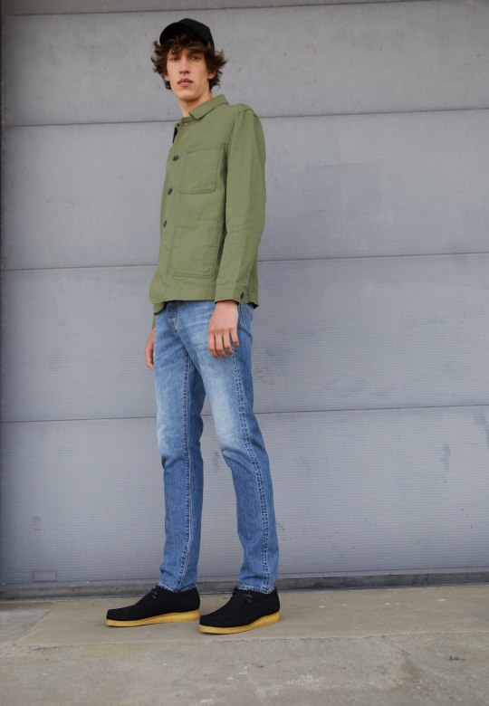 Schwarze Vegane Clarks Wallabee Lässige Schnürschuhe