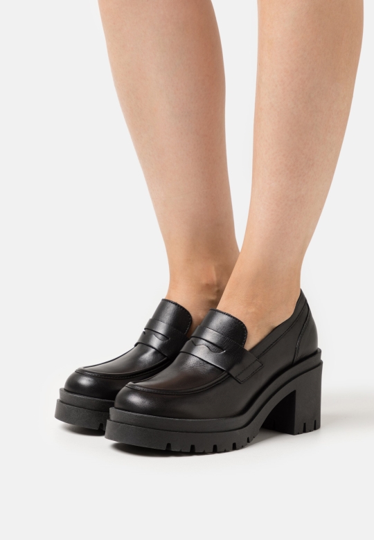 Schwarz Geerdete Plateau-heels Clarks