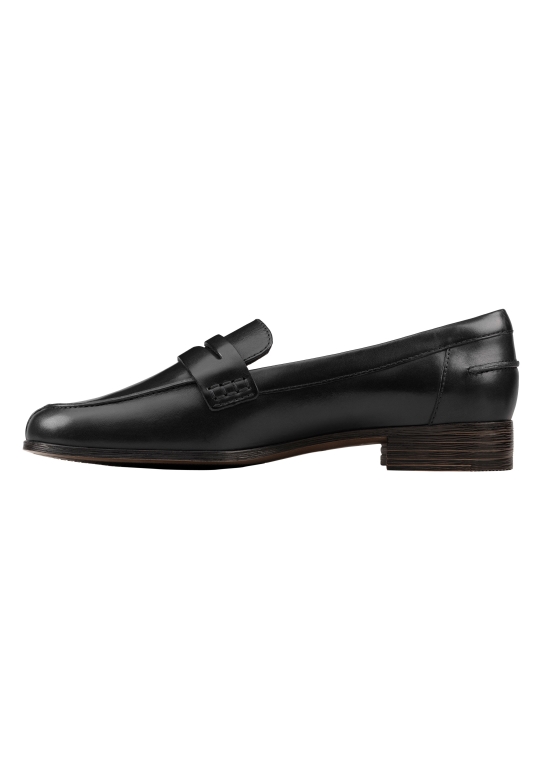 Slipper Aus Schwarzem Leder Clarks