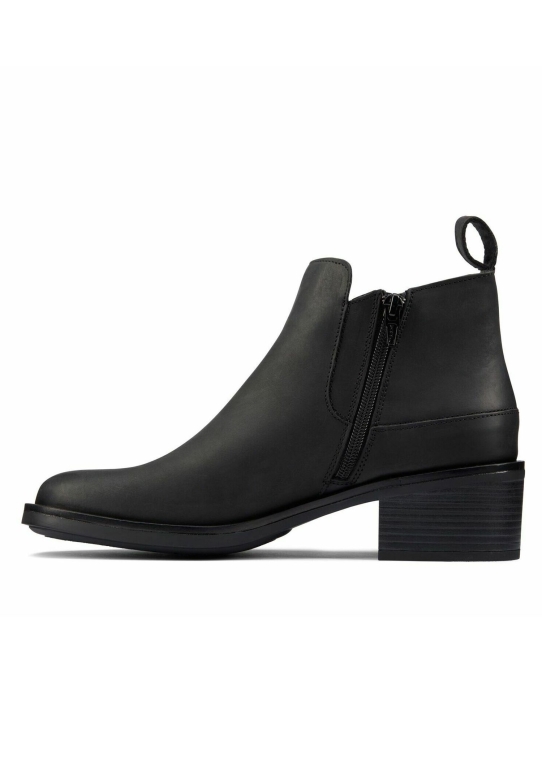 Clarks Memi Zip Stiefeletten Schwarz