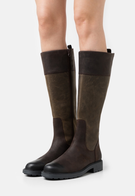 Dunkelbraune Orinoco-stiefel Clarks