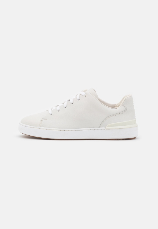 Weiße Court Lite-sneaker Aus Spitze Clarks