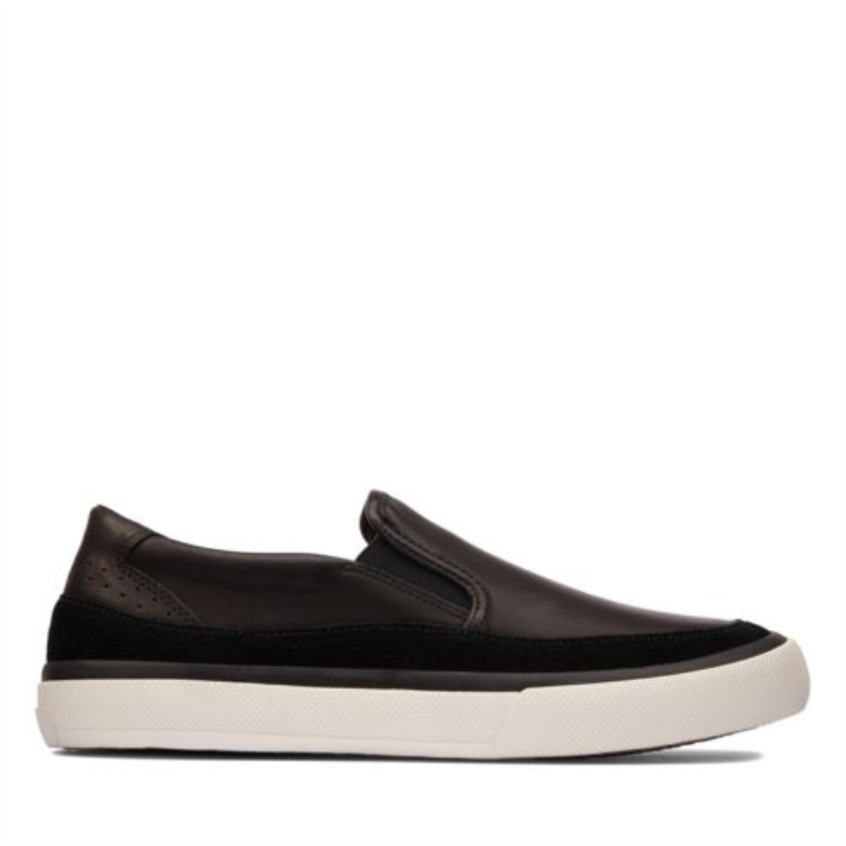 Aceley Step Clarks Schwarzes Leder