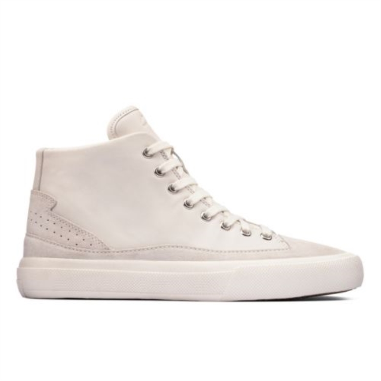 Aceley Zip Hi Clarks Weißes Leder