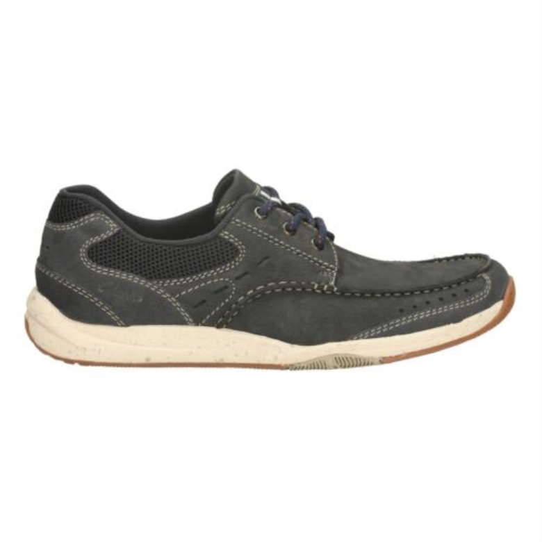 Allston Edge Clarks Marineblaues Nubukleder