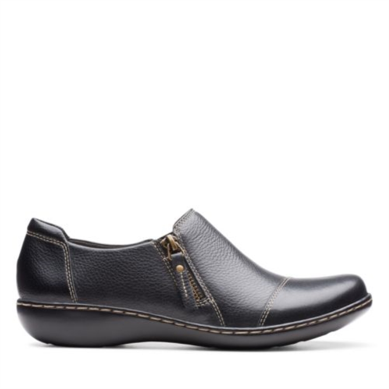 Ashland Palm Clarks Schwarzes Leder