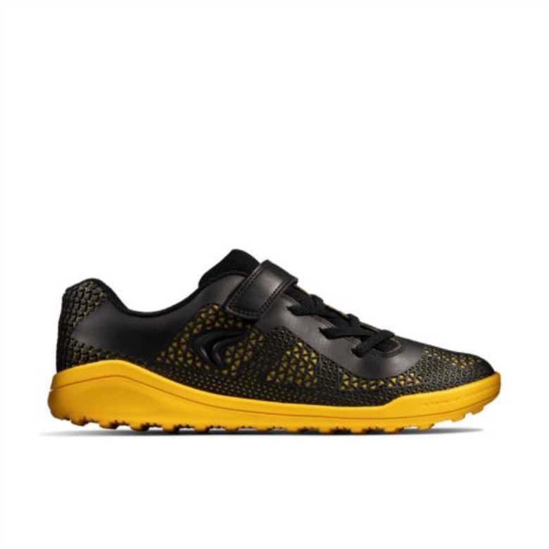 Award Swift Jnr F Fit Clarks Schwarz/gelb