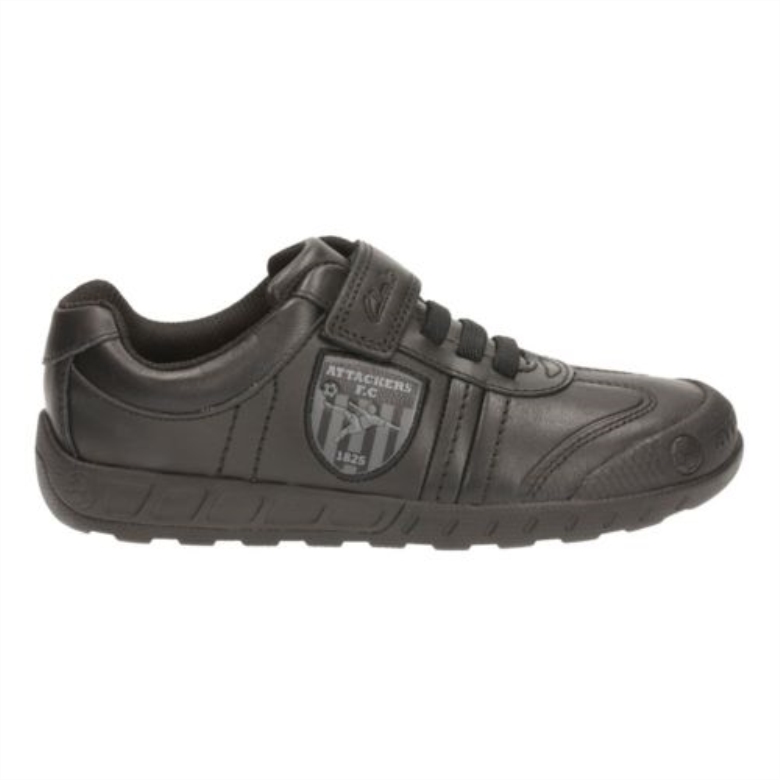 Black Clarks Leaderplay Jnr F Fit
