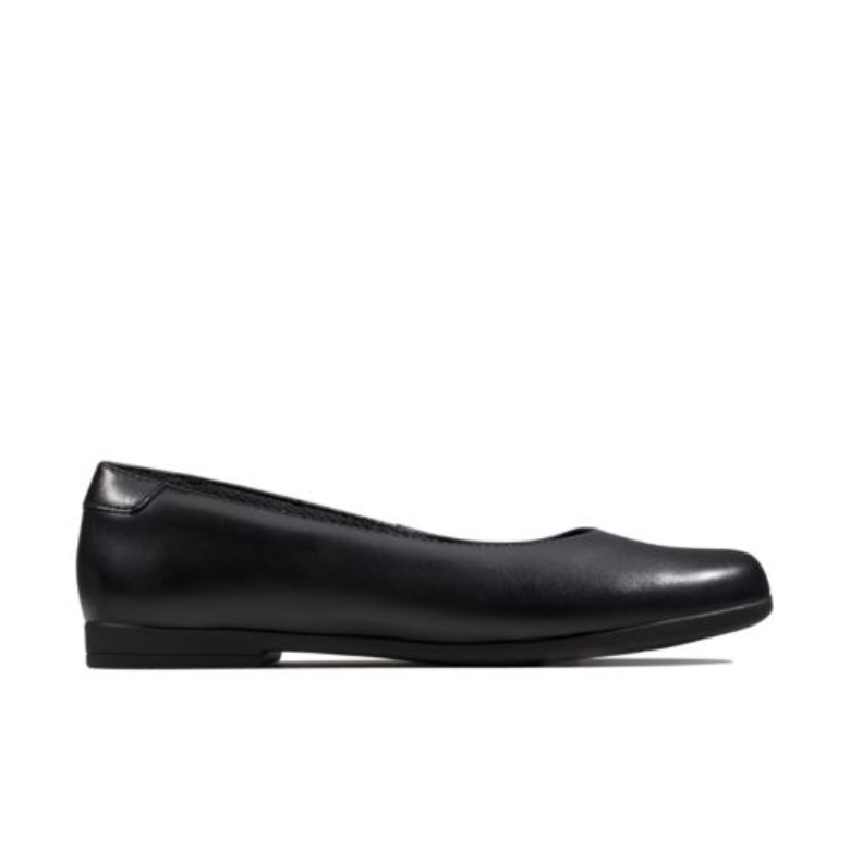 Black Clarks Scala Glide Jnr G Fit