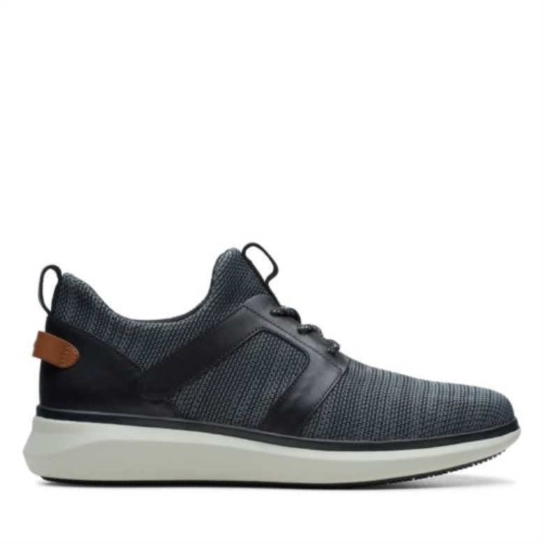Schwarze Kombi Clarks Un Globe Lace