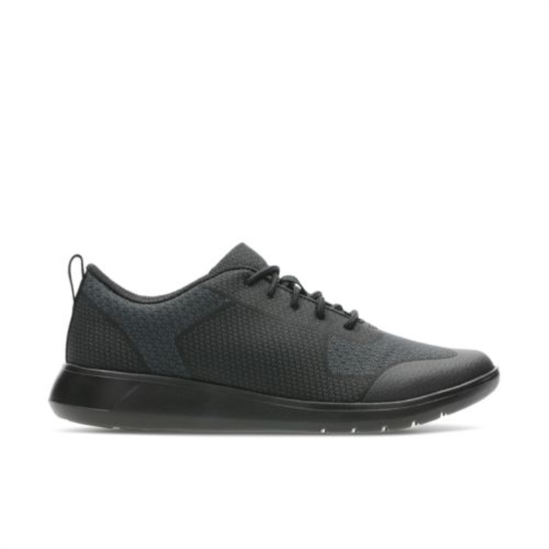 Schwarzer Stoff Clarks Scape Civic Jnr G Fit