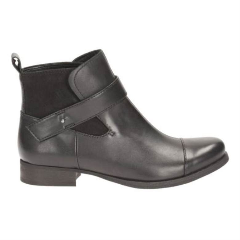 Schwarzes Leder Clarks Ladbroke Magie