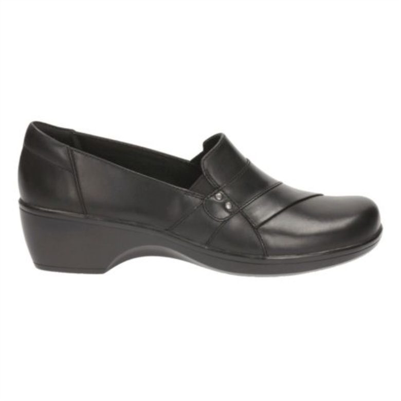 Schwarzes Leder Clarks Mai Ringelblume