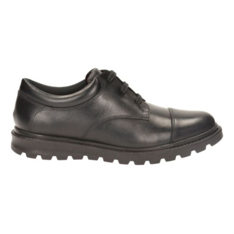 Schwarzes Leder Clarks Mayes Walk Bl G Fit