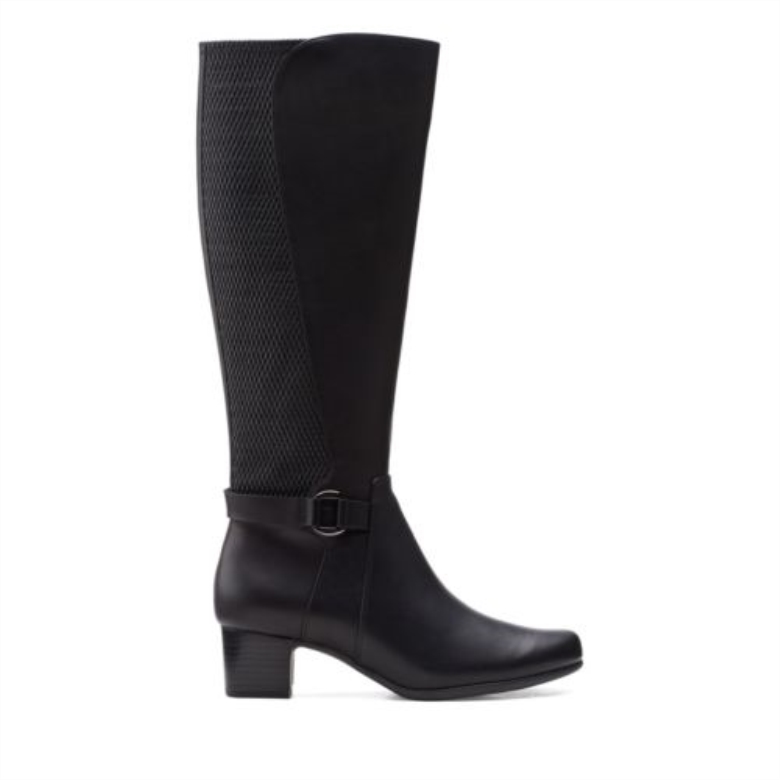 Schwarzes Leder Clarks Un Damson Hallo