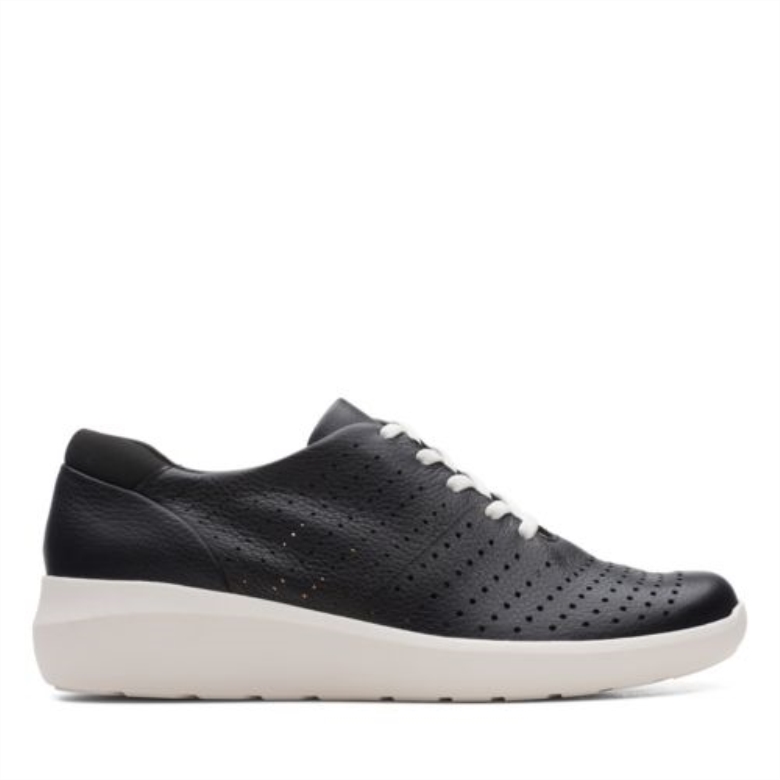 Schwarzes Leder Kayleigh Aster Clarks