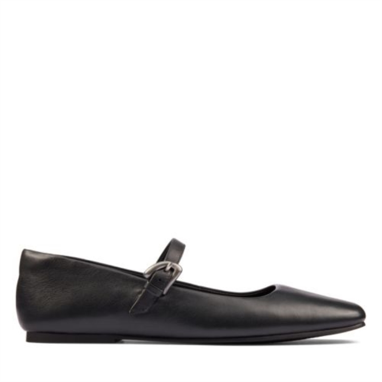 Schwarzes Leder Pure Tbar Clarks