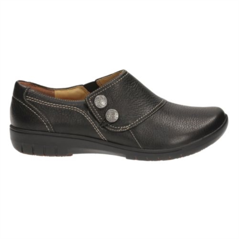 Schwarzes Leder Un Flüstern Clarks
