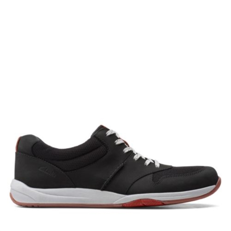 Langton Race Clarks Aus Schwarzem Nubukleder
