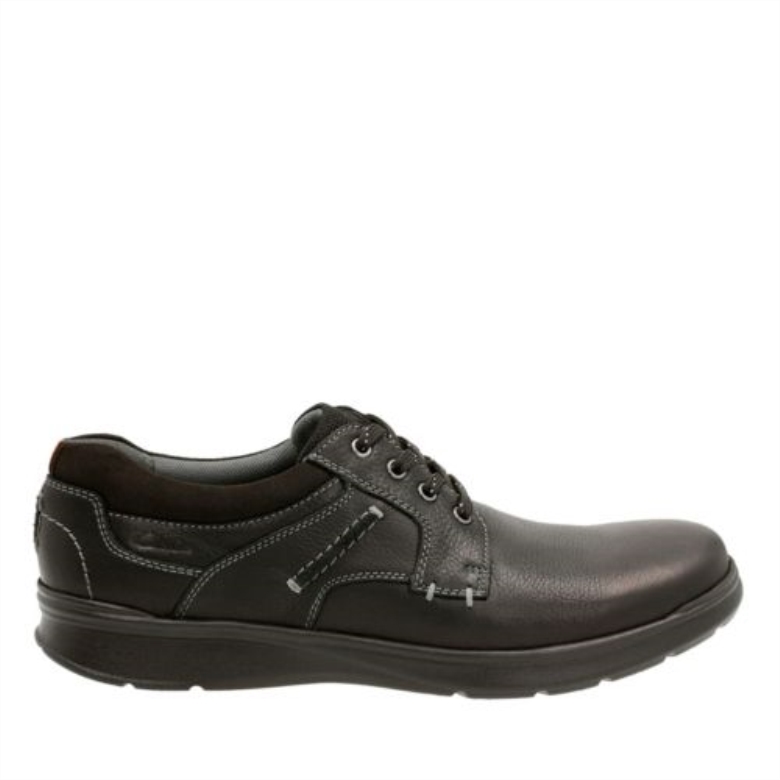 Schwarz Geöltes Leder Cotrell Pla-wide Fit Clarks